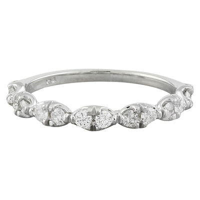 0.40 Carat Diamond Ring 14K White Gold - Fashion Strada