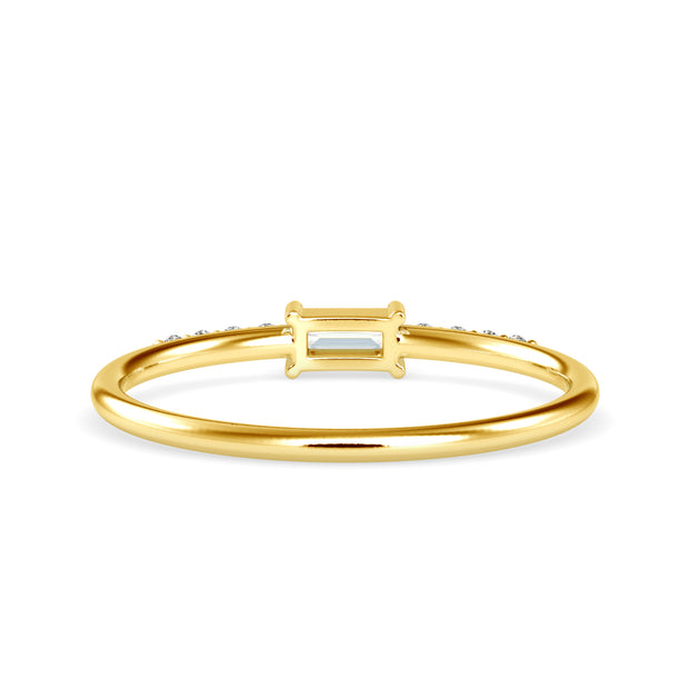 0.16 Carat Diamond 14K Yellow Gold Ring - Fashion Strada