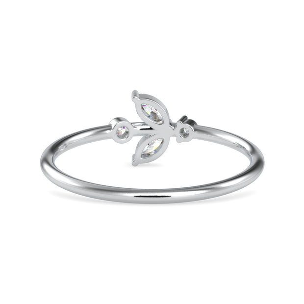 0.15 Carat Diamond 14K White Gold Ring - Fashion Strada