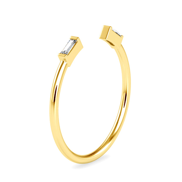0.06 Carat Diamond 14K Yellow Gold Ring - Fashion Strada