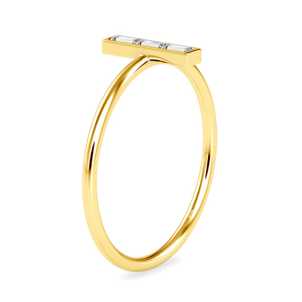 0.13 Carat Diamond 14K Yellow Gold Ring - Fashion Strada