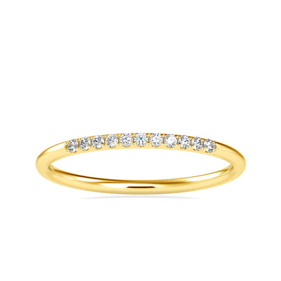 0.07 Carat Diamond 14K Yellow Gold Ring - Fashion Strada
