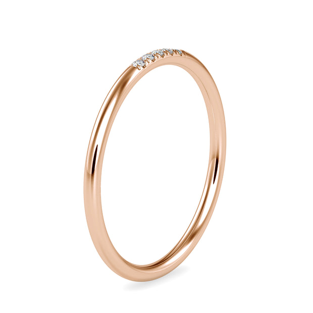 0.03 Carat Diamond 14K Rose Gold Ring - Fashion Strada
