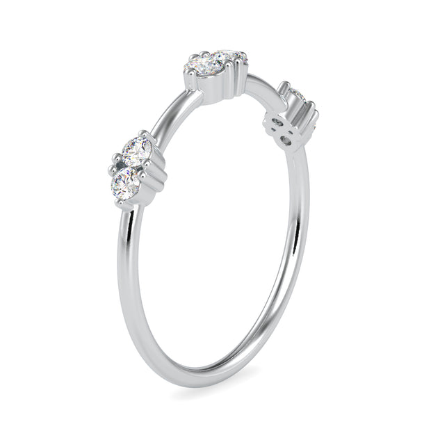 0.24 Carat Diamond 14K White Gold Ring - Fashion Strada