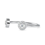 0.14 Carat Diamond 14K White Gold Ring - Fashion Strada