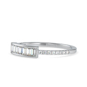 0.35 Carat Diamond 14K White Gold Ring - Fashion Strada