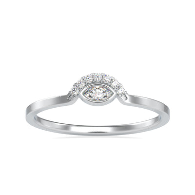 0.08 Carat Diamond 14K White Gold Ring - Fashion Strada
