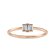 0.12 Carat Diamond 14K Rose Gold Ring - Fashion Strada