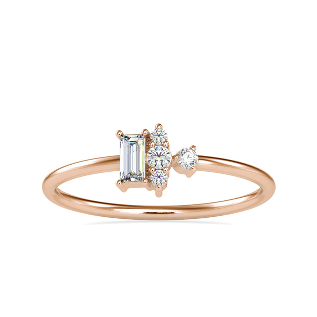 0.17 Carat Diamond 14K Rose Gold Ring - Fashion Strada