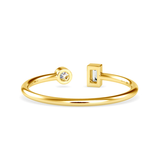 0.08 Carat Diamond 14K Yellow Gold Ring - Fashion Strada