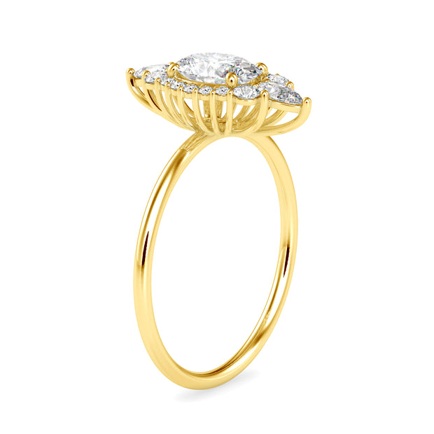 1.04 Carat Diamond 14K Yellow Gold Ring - Fashion Strada