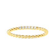 0.04 Carat Diamond 14K Yellow Gold Ring - Fashion Strada