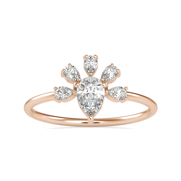 0.63 Carat Diamond 14K Rose Gold Ring - Fashion Strada