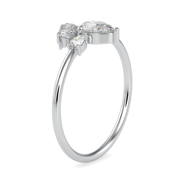 0.63 Carat Diamond 14K White Gold Ring - Fashion Strada