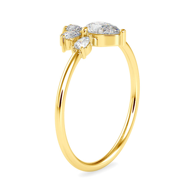 0.63 Carat Diamond 14K Yellow Gold Ring - Fashion Strada