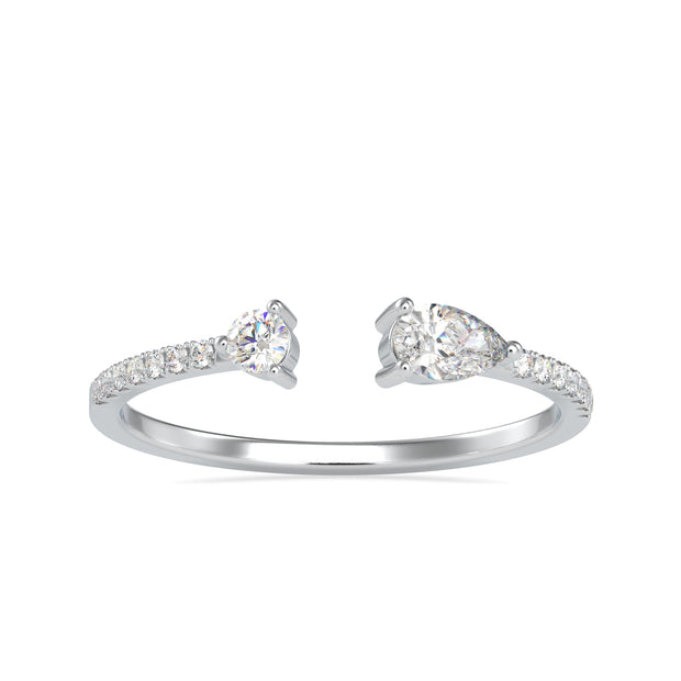 0.30 Carat Diamond 14K White Gold Ring - Fashion Strada