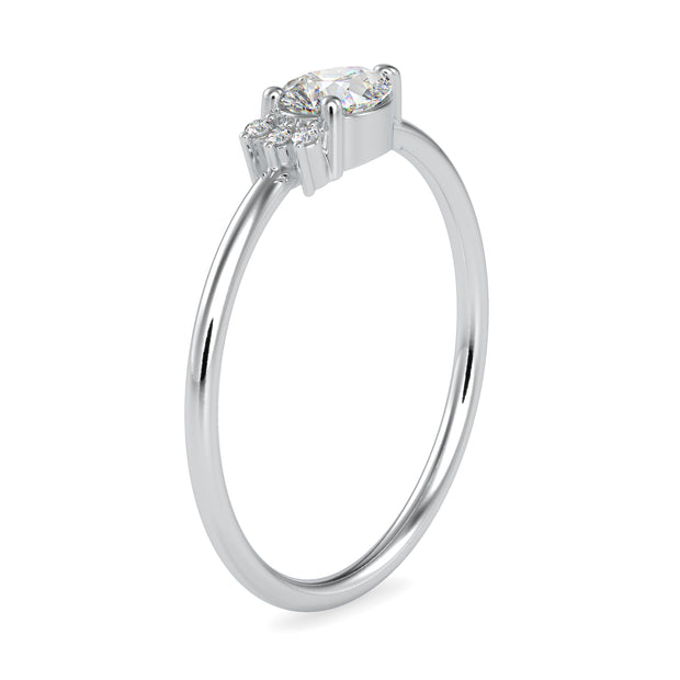 0.36 Carat Diamond 14K White Gold Ring - Fashion Strada