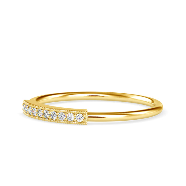 0.05 Carat Diamond 14K Yellow Gold Ring - Fashion Strada
