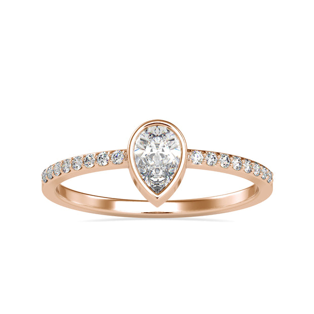 0.43 Carat Diamond 14K Rose Gold Ring - Fashion Strada