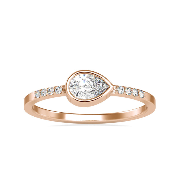 0.40 Carat Diamond 14K Rose Gold Ring - Fashion Strada