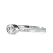 0.40 Carat Diamond 14K White Gold Ring - Fashion Strada