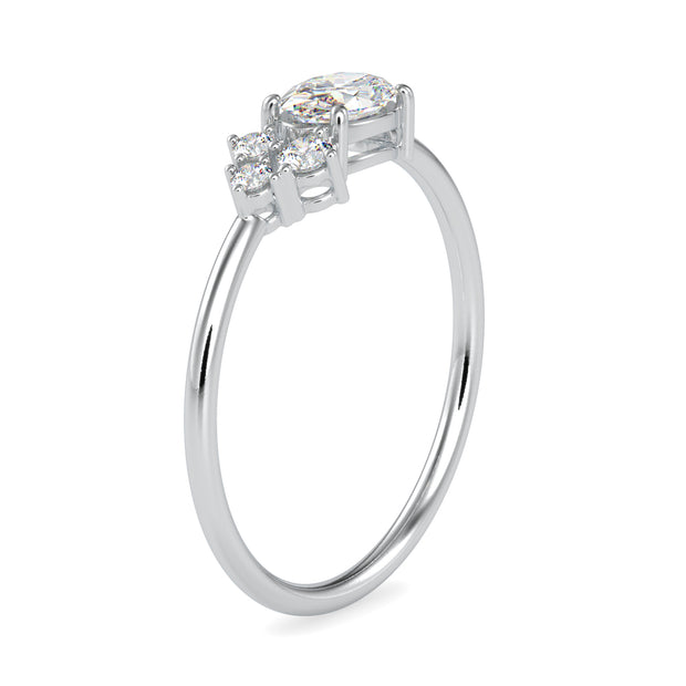 0.44 Carat Diamond 14K White Gold Ring - Fashion Strada