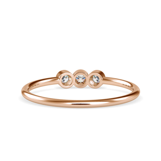 0.09 Carat Diamond 14K Rose Gold Ring - Fashion Strada