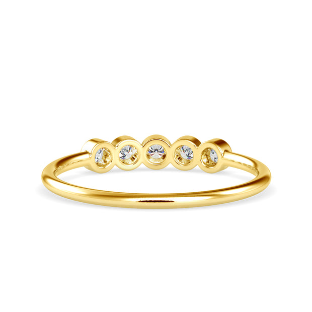 0.15 Carat Diamond 14K Yellow Gold Ring - Fashion Strada