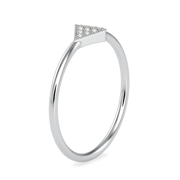 0.045 Carat Diamond 14K White Gold Ring - Fashion Strada