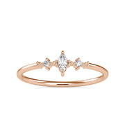 0.075 Carat Diamond 14K Rose Gold Ring - Fashion Strada