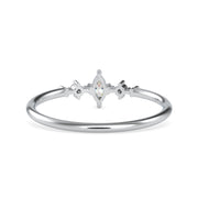 0.075 Carat Diamond 14K White Gold Ring - Fashion Strada