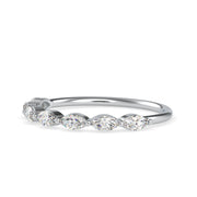0.37 Carat Diamond 14K White Gold Ring - Fashion Strada