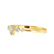 0.18 Carat Diamond 14K Yellow Gold Ring - Fashion Strada