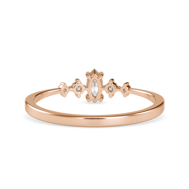 0.16 Carat Diamond 14K Rose Gold Ring - Fashion Strada