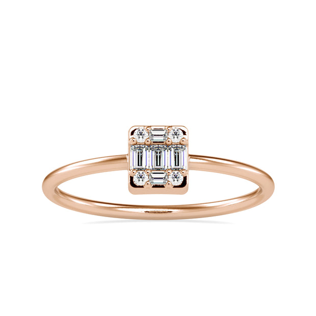 0.15 Carat Diamond 14K Rose Gold Ring - Fashion Strada