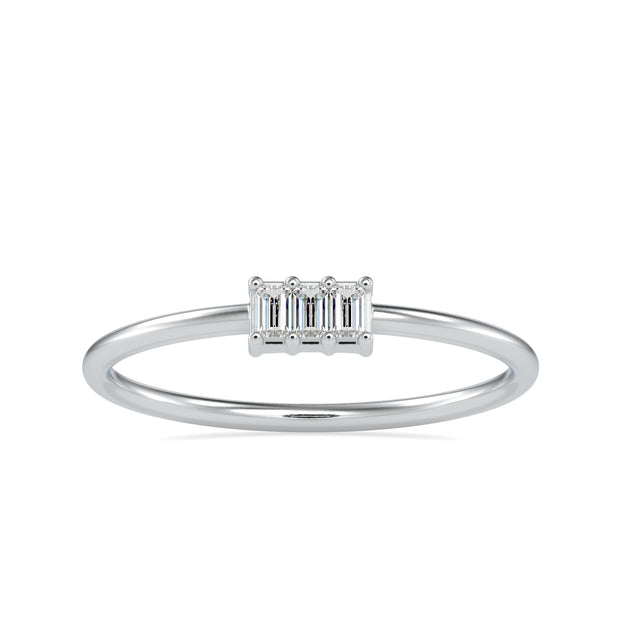 0.10 Carat Diamond 14K White Gold Ring - Fashion Strada