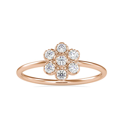 0.21 Carat Diamond 14K Rose Gold Ring - Fashion Strada