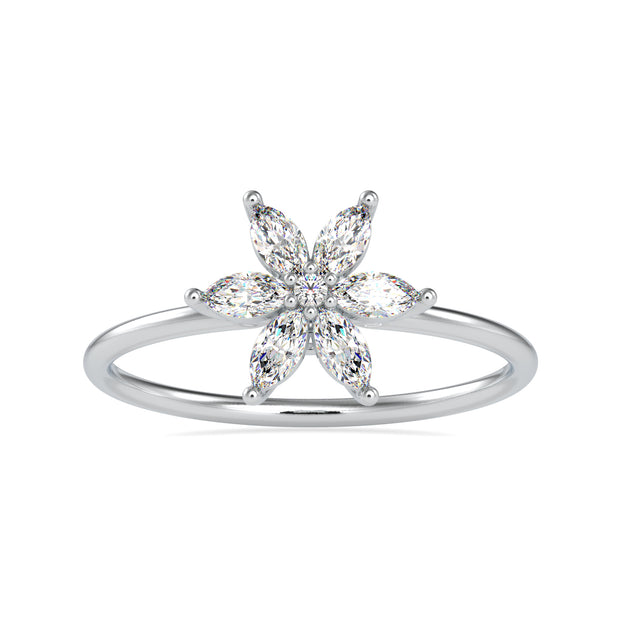 0.32 Carat Diamond 14K White Gold Ring - Fashion Strada