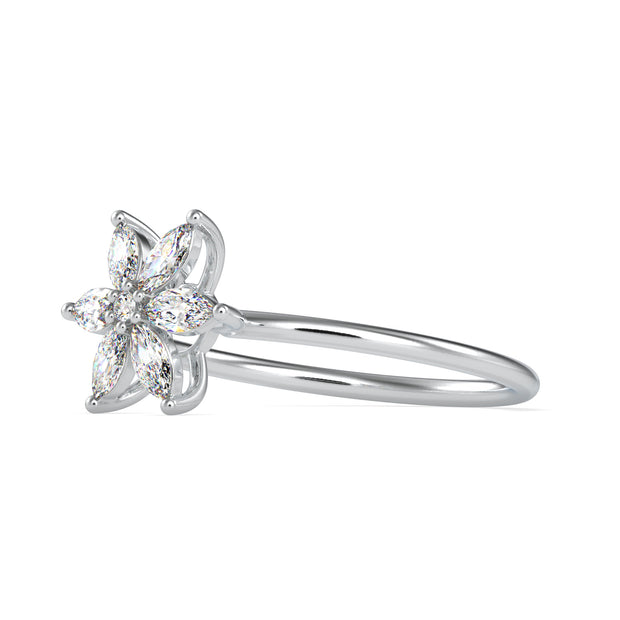 0.32 Carat Diamond 14K White Gold Ring - Fashion Strada