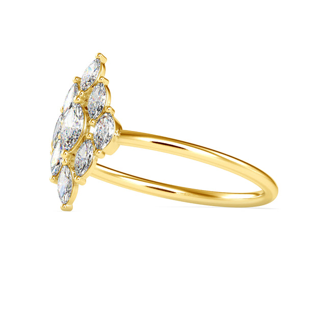0.29 Carat Diamond 14K Yellow Gold Ring - Fashion Strada