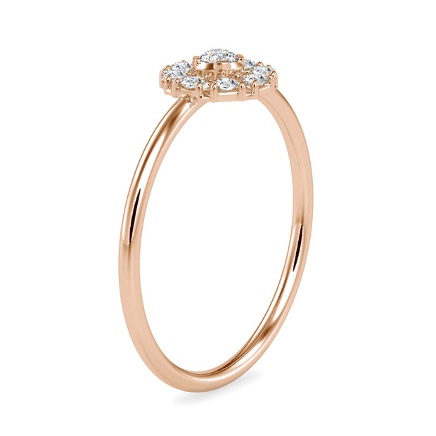 0.18 Carat Diamond 14K Rose Gold Ring - Fashion Strada