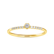 0.08 Carat Diamond 14K Yellow Gold Ring - Fashion Strada