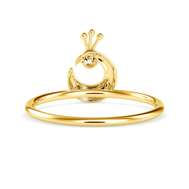 0.005 Carat Diamond 14K Yellow Gold Ring - Fashion Strada