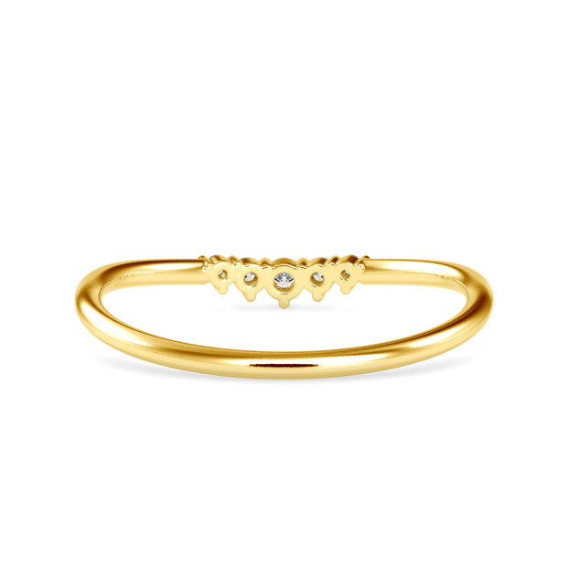 0.06 Carat Diamond 14K Yellow Gold Ring - Fashion Strada