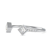 0.37 Carat Diamond 14K White Gold Ring - Fashion Strada
