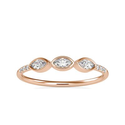 0.19 Carat Diamond 14K Rose Gold Ring - Fashion Strada