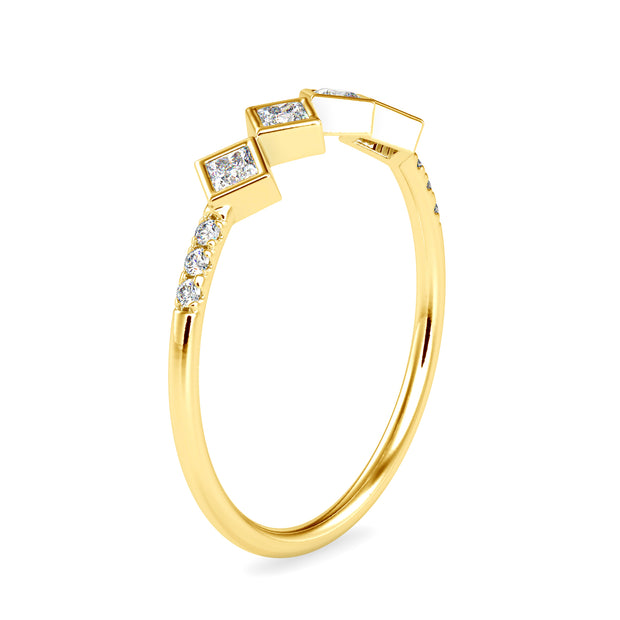 0.23 Carat Diamond 14K Yellow Gold Ring - Fashion Strada