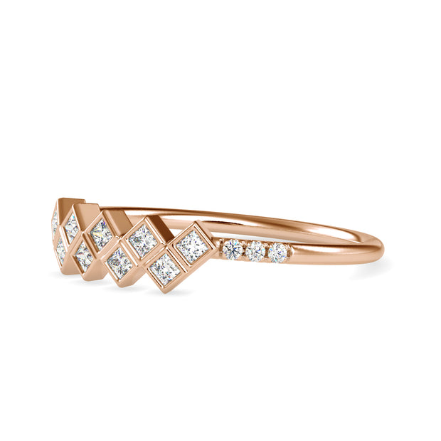 0.22 Carat Diamond 14K Rose Gold Ring - Fashion Strada