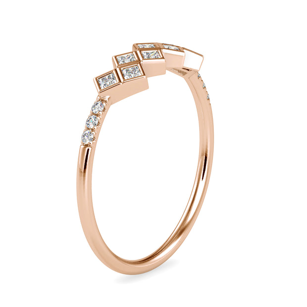 0.22 Carat Diamond 14K Rose Gold Ring - Fashion Strada