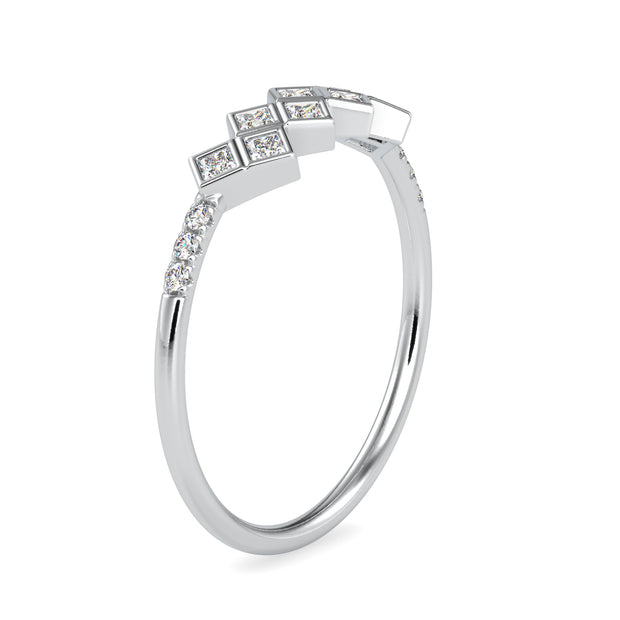 0.22 Carat Diamond 14K White Gold Ring - Fashion Strada